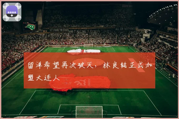 留洋希望再次破灭，林良铭正式加盟大连人