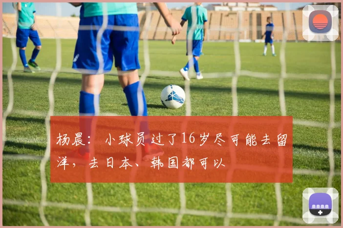 杨晨：小球员过了16岁尽可能去留洋，去日本、韩国都可以
